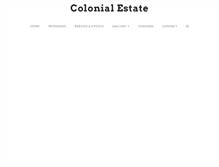 Tablet Screenshot of colonialestate.net